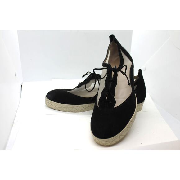 BeautiFeel Black Zhuri Lace Up Suede & Mesh Sneakers sz EU 41 / US 10-10.5 - Picture 1 of 6